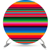 Toile de fond d'anniversaire de cercle de lignes simples sombres colorées